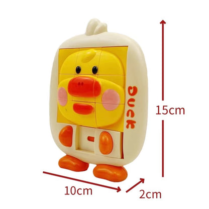 Cartoon Animal Slide Puzzle Games Kids Brain Teaser Puzzles Travel Toys Educational Smart Logic Board Game for Children Ages 2-6