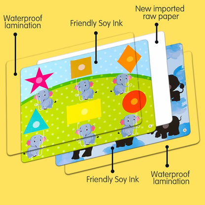 Quiet Busy Book Baby Montessori Material Toys Sticker Busy Board Matching Games Early Educational Learning Toys for Toddler