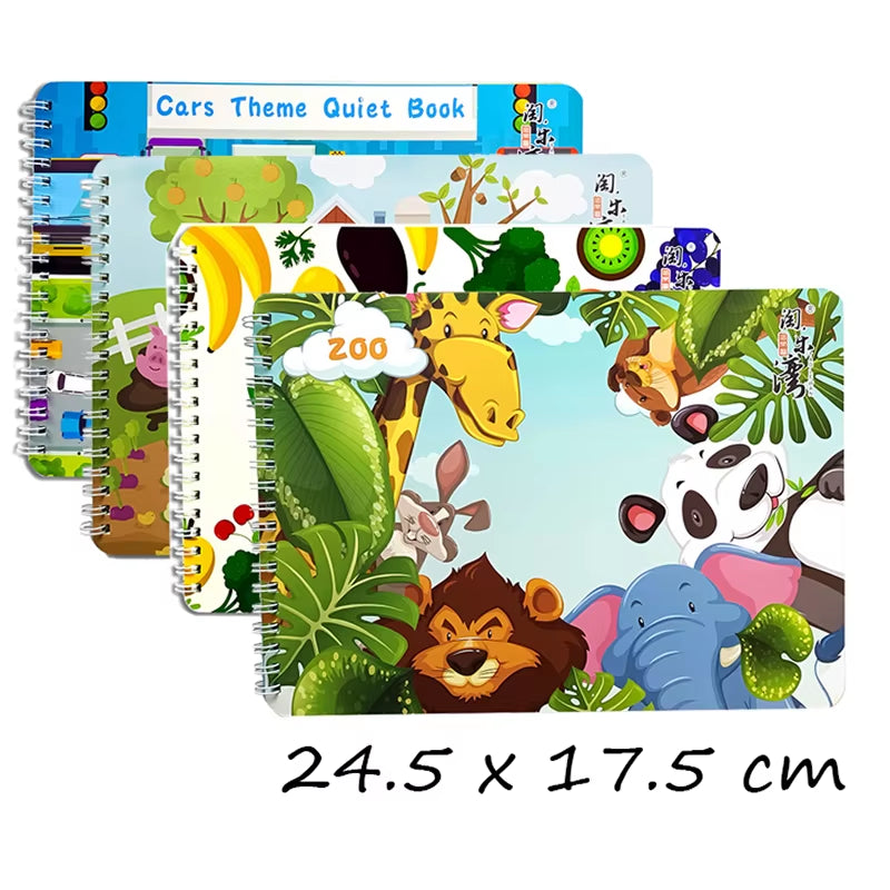 Quiet Busy Book Baby Montessori Material Toys Sticker Busy Board Matching Games Early Educational Learning Toys for Toddler