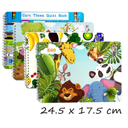 Quiet Busy Book Baby Montessori Material Toys Sticker Busy Board Matching Games Early Educational Learning Toys for Toddler