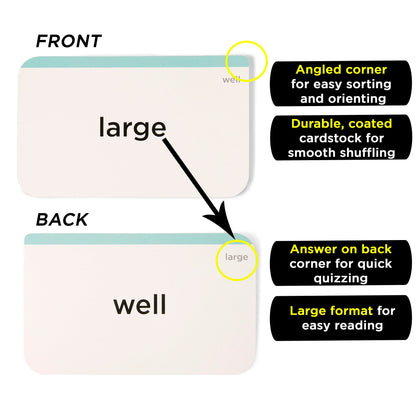 500+ Sight Words Flash Cards Bundle (Preschool, Kindergarten, 1St, 2Nd & 3Rd Grade) Fry & Dolch High Frequency Site Word Set