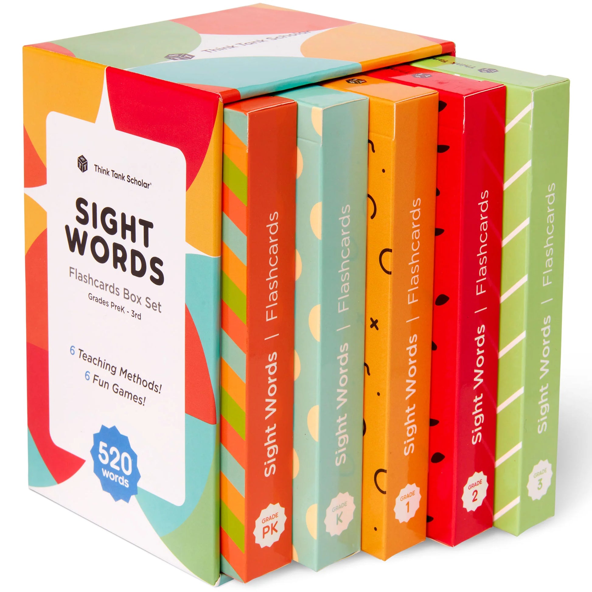 500+ Sight Words Flash Cards Bundle (Preschool, Kindergarten, 1St, 2Nd & 3Rd Grade) Fry & Dolch High Frequency Site Word Set