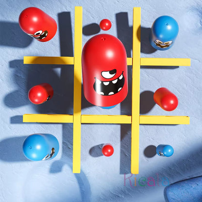 Tic Tac Toe Big Eat Small Gobble Board Game Parent-Child Interactive Educational Toys for Kids Christmas Gifts Family Games