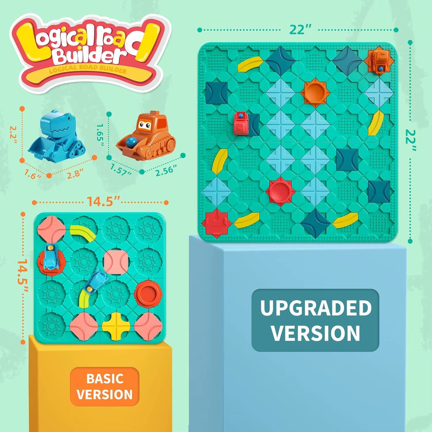 Logical Road Builder Games, STEM Family Board Game, Large Educational Smart Brain Teasers Puzzles Toys,Early Montessori