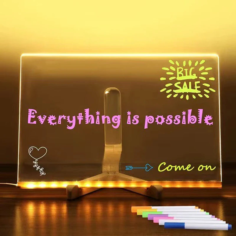 Erasable LED Writing Board